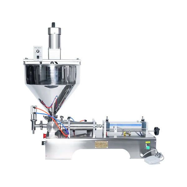 ZONESUN ZS-GTJ Pneumatic Paste Filling Machine for Peanut Butter with Mixer & Hopper