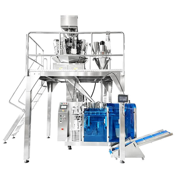 ZONESUN ZS-GW260D Automatic 10 Head Weigher Premade Pouch Packing Machine for Snack Pet Food