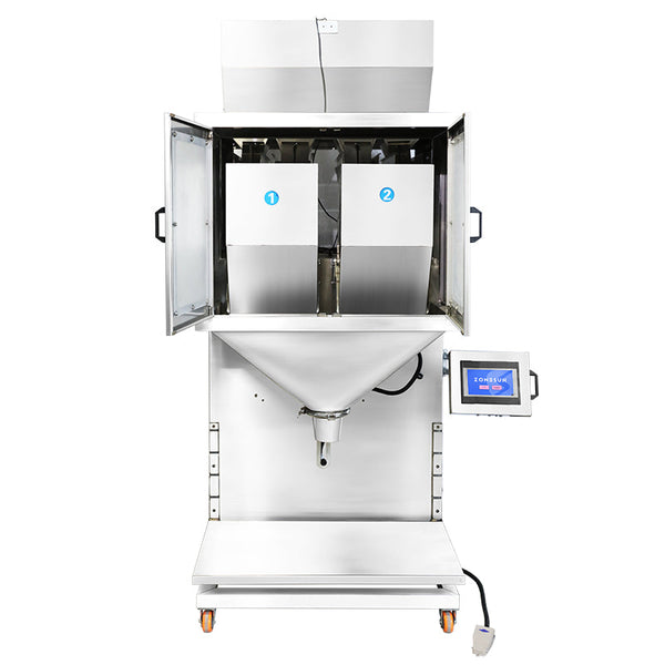 ZONESUN ZS-HG200 Dual-Hopper Large Capacity Granule Weighing Filling Machine for Bulk Products