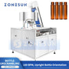 ZS-LPH200 automatic bottle unscrambler with elevator and upright bottle orientation