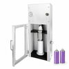 ZONESUN ZS-MQF1 packaging equipment with aerosol can application samples on white background