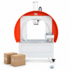 ZS-TFX6060 machine with packaging application samples on white background