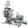 ZONESUN ZS-VCM1000 Automatic Brick-Shape Vacuum Packaging Machine and Coner Labeling Machine