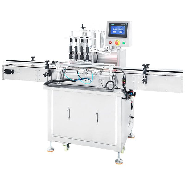 ZONESUN ZS-YTZL4A 4 Heads Vacuum Liquid Filling Machine Enolmatic Gravity Bottle Filler
