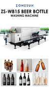 ZONESUN ZS-WB15 Automatic Beer Bottle Washing Machine Industrial Glass Cleaner