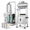 ZONESUN ZS-CF4A isobaric filler and carbonator with beverage cans and sparkling drink