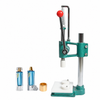 ZONESUN Manual Perfume Collar Ring Crimping & Capping Machine with application materials on white background