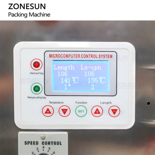 ZONESUN ZS-FS200D1 Automatic Vertical Piston Pump Paste Filling and Sealing Machine Honey Cream Sachet