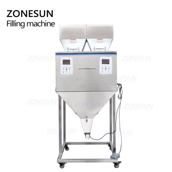 ZONESUN DL-5000D Semi Auto Dual-Head Powder Weighing Filling Machine