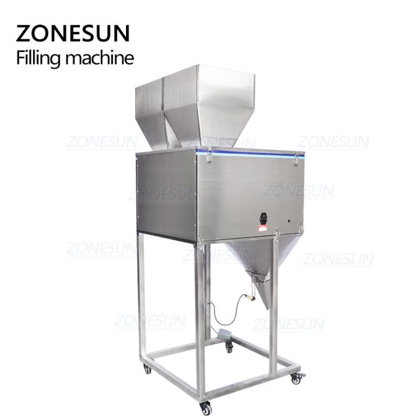 ZONESUN DL-5000D Semi Auto Dual-Head Powder Weighing Filling Machine