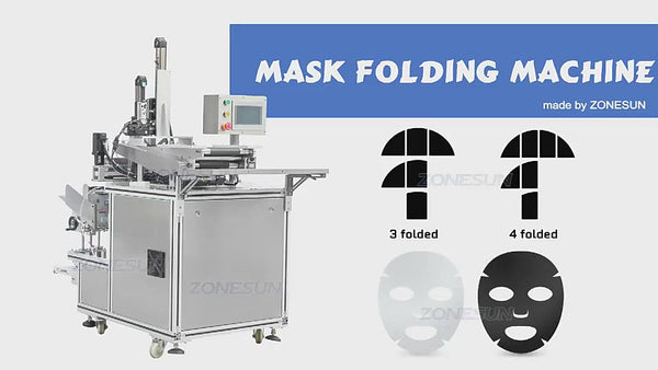 ZONESUN ZS‑MS1TZD High Speed Facial Mask Folder Automatic Mask Folding Machine