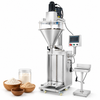 ZONESUN ZS-FM710 Semi Auto Powder Filling Machine with Weighing Scale - machine and material application
