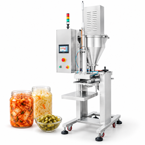 ZONESUN ZS-GTSC1 kimchi filling machine with kimchi and sauerkraut jars