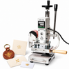 ZONESUN ZS110 Digital Hot Foil Stamping Machine for Paper, Leather, Plastic & PVC Cards with material application samples
