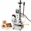 ZONESUN ZS-110 Hot Foil Stamping Machine for Leather, Wood, PVC & Crafts with material application samples