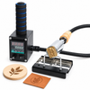 Zonesun ZS-HST3 Handheld Hot Stamping Machine for Wood, Leather, and Desserts with material application samples