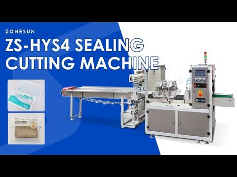 ZONESUN ZS-HYS4 Dual-Channel Horizontal Four-Side Sealing Packing Machine for Sachet Products