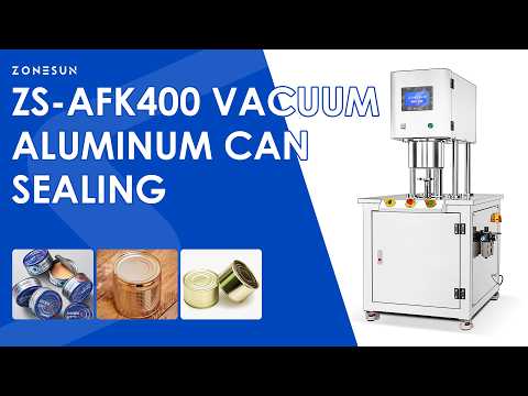 ZONESUN ZS-AFK400 Semi-automatic Vacuum Can Seamer with Nitrogen Flushing