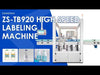 ZONESUN ZS-TB920 High Speed Round Bottle Labeling Machine Self-adhesive Label Applicator