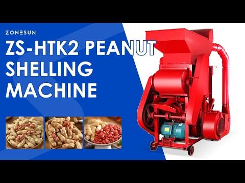 ZONESUN ZS-HTK2 Automatic Peanut Shelling Machine Automatic Peanut Husking Equipment