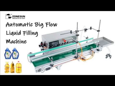 ZONESUN ZS‑DTDP5‑4  Automaitc Diaphragm Pump Liquid Filling Machine 5L