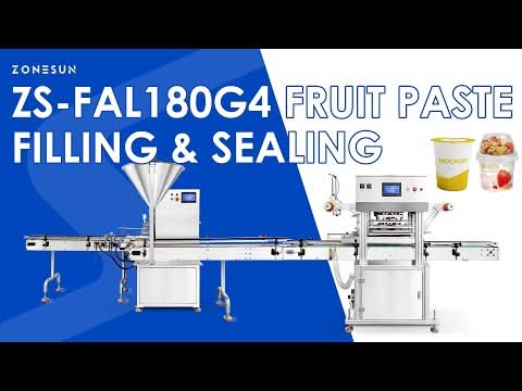 ZONESUN ZS-FAL180G4 Automatic Rotor Pump Weighing Filling and Sealing Line for Paste