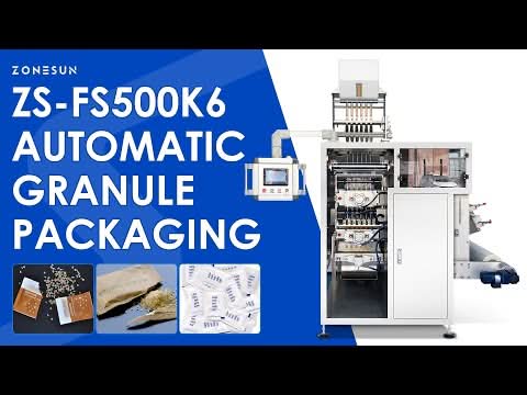 ZONESUN ZS-FS500K6 Automatic Granule Sachet Filling and Sealing Machine