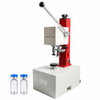 ZONESUN KFJ-1035 Electric Vial Crimping Machine for Aluminum Caps with application materials on white background