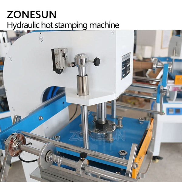 ZONESUN ZS-819Q2 Pneumatic Hot Foil Stamping Machine For Leather Paper Shopping Bags Gift Box