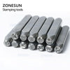 ZONESUN  12PCS Leather Stamp Jewelry Metal Stamps Symbols Leather Stamping Tools  For Bracelet Necklace