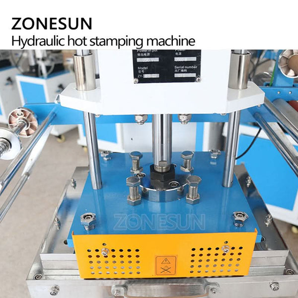 ZONESUN ZS-819Q2 Pneumatic Hot Foil Stamping Machine For Leather Paper Shopping Bags Gift Box