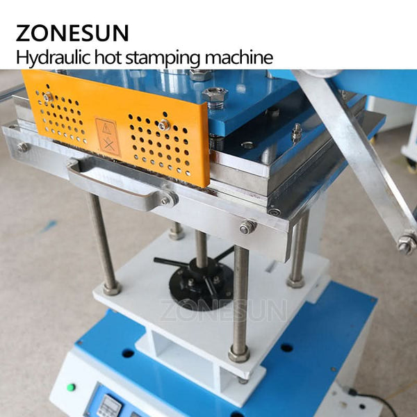 ZONESUN ZS-819Q2 Pneumatic Hot Foil Stamping Machine For Leather Paper Shopping Bags Gift Box