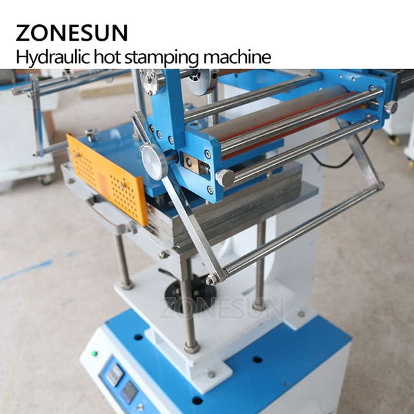 ZONESUN ZS-819Q2 Pneumatic Hot Foil Stamping Machine For Leather Paper Shopping Bags Gift Box