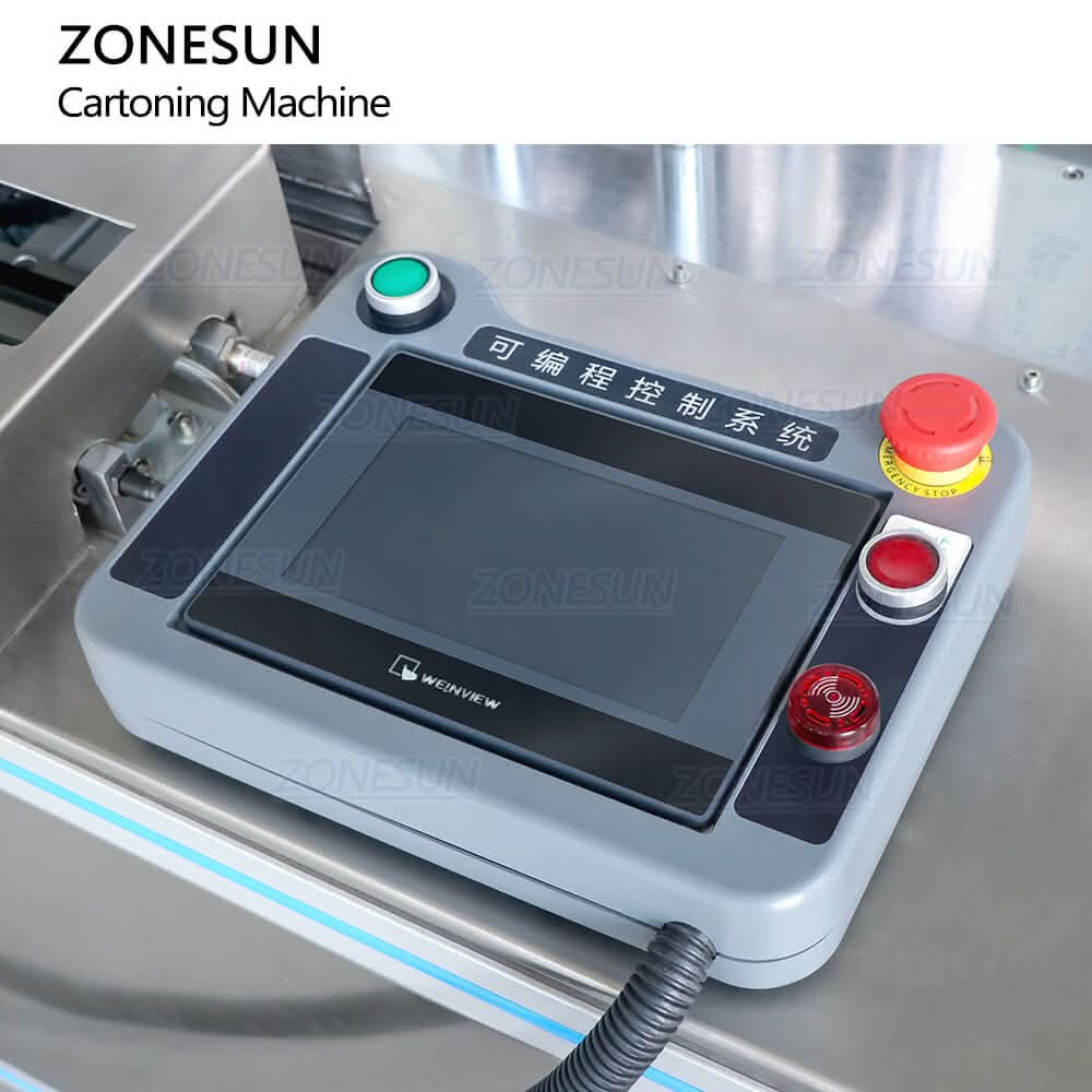 Check Slider Machine ZONESUN ZS-MSZH50R Automatic Cosmetic Slider Box Cartoning Machine