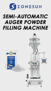 ZONESUN ZS-FM75L Semi-Auto Auger Powder Filler with Weighing Lift System for Protein Coffee Chemical Powder
