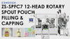 ZONESUN ZS-SPFC7 12-Nozzle Automatic Spout Pouch Filling and Capping Machine CIP Cleaning for Juice Sauce