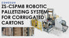 ZONESUN ZS-CSPM8 Robotic Palletizer for Corrugated Boxes Cardboard Box Robotic Palletizing Machine