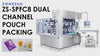 ZONESUN ZS-SPFC8 Dual-Lane Pouch Packing Machine – 120 Bags/min Servo Control