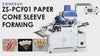 ZONESUN ZS-PCF01 Automatic Ice Cream Paper Cone Sleeve Making Machine video