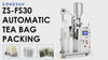 Automatic Flat Tea Bag Packing Machine Heat-Seal Sachet Filler ZONESUN ZS-FS30
