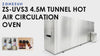 ZS-UVS3 Hot Air Bottle Drying Tunnel Oven | ZONESUN