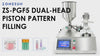ZONESUN ZS-PGF5 Dual-Head Piston Pattern Filling Machine | 5–80ml Cosmetic Cream & Gel