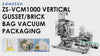 ZONESUN ZS-VCM1000 Automatic Brick-Shape Vacuum Packaging Machine and Coner Labeling Machine