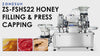 ZONESUN ZS-FSHS22 Automatic Honey Filling and Press Capping Machine | Viscous Liquid Filler