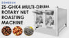 ZONESUN ZS-GHK4 Commercial Multi-Drum Nut Roasting Machine 50–600 kg/h
