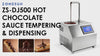 ZONESUN ZS-DJ500 Commercial Chocolate Sauce Dispenser Machine – 5.5L Tempering