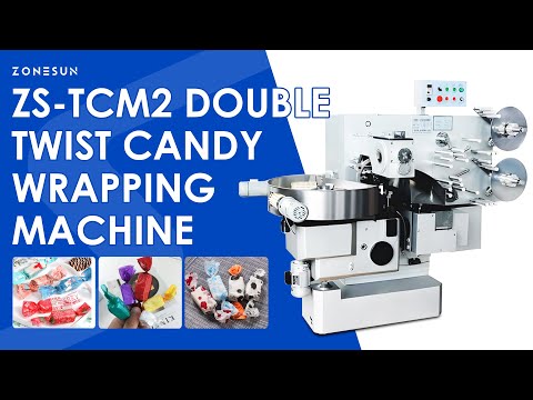 Zonesun ZS-TCM2 Automatic Double Twist Confectionery Packaging Machine.