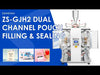 Zonesun ZS-GJH2 Dual Channel Liquid Pouch Filling Sealing Machine Mult