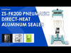 ZONESUN ZS-FK200 Pneumatic Direct Heat Sealer | Mylar Foil Pouch Bag Sealing Machine