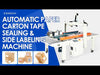 ZONESUN ZS-FKC4650S Automatic Carton Sealing & Side Labeling Machine | 20–50 pcs/min